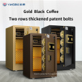 solid steel lock bolts fingerprint home money safes